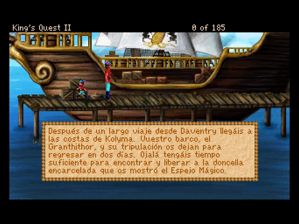 Traducción de King's Quest II: Romancing the Stones al ESPAÑOL