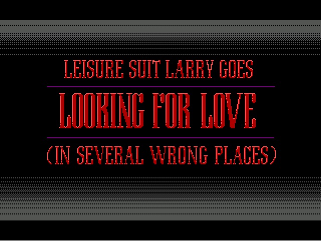 Leisure Suit Larry 2 Point and Click